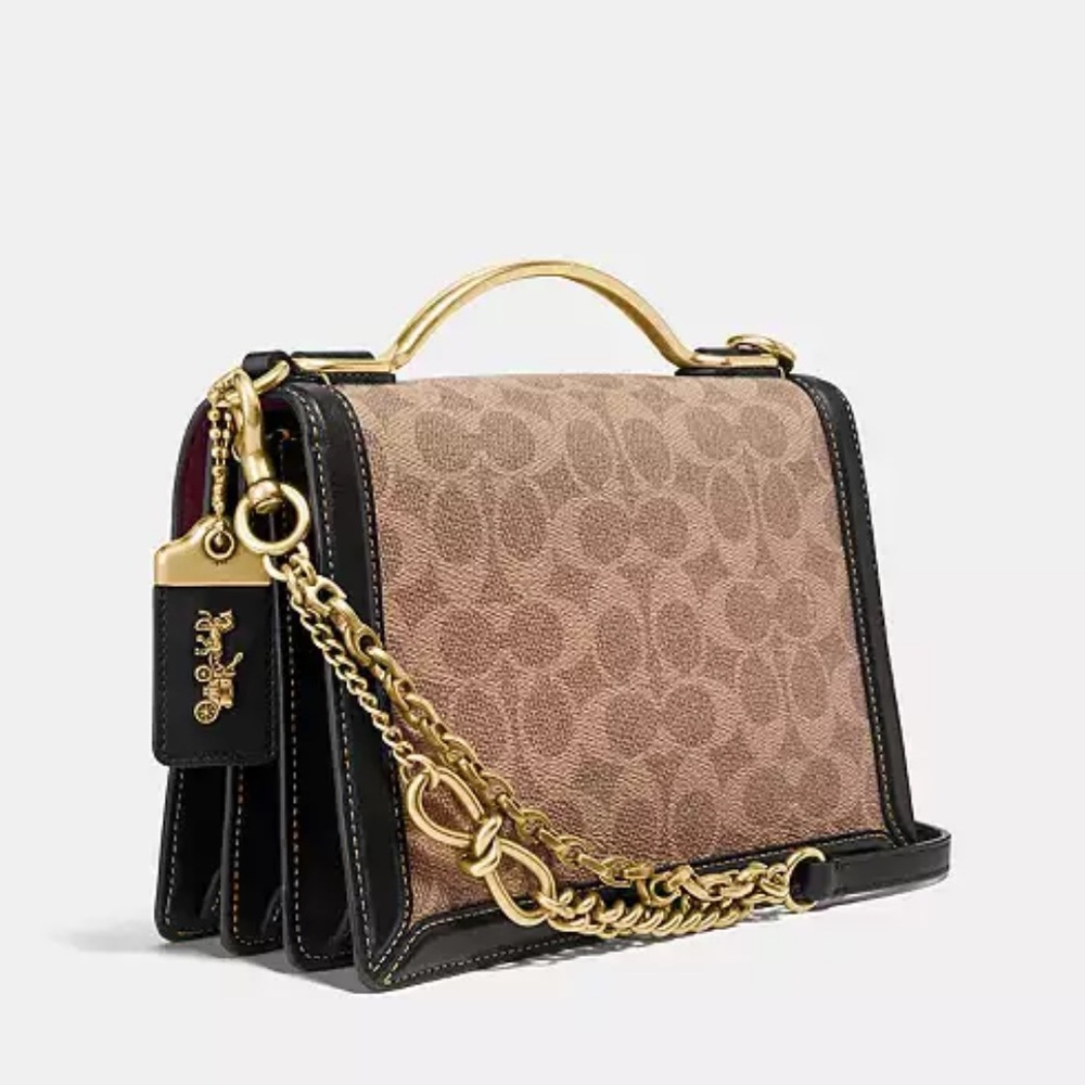 Coach Signature Riley Top Handle - Picture 8 of 15